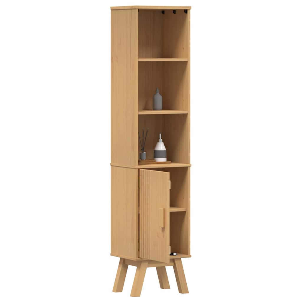 vidaXL Badezimmerschrank mit Regal Olden Braun 35 x 30 x 159 cm