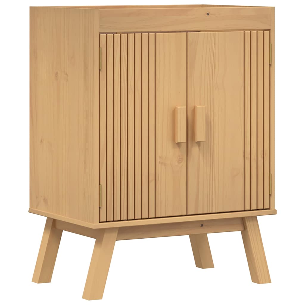 vidaXL Unterschrank Olden Braun 60 x 40 x 80 cm Massivholz Kiefer