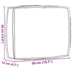 vidaXL Kissen Anthrazit 50 x 40 x 12 cm Oxford-Stoff