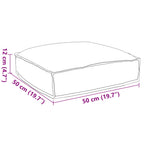 vidaXL Kissen Königsblau 50 x 50 x 12 cm Oxford-Stoff