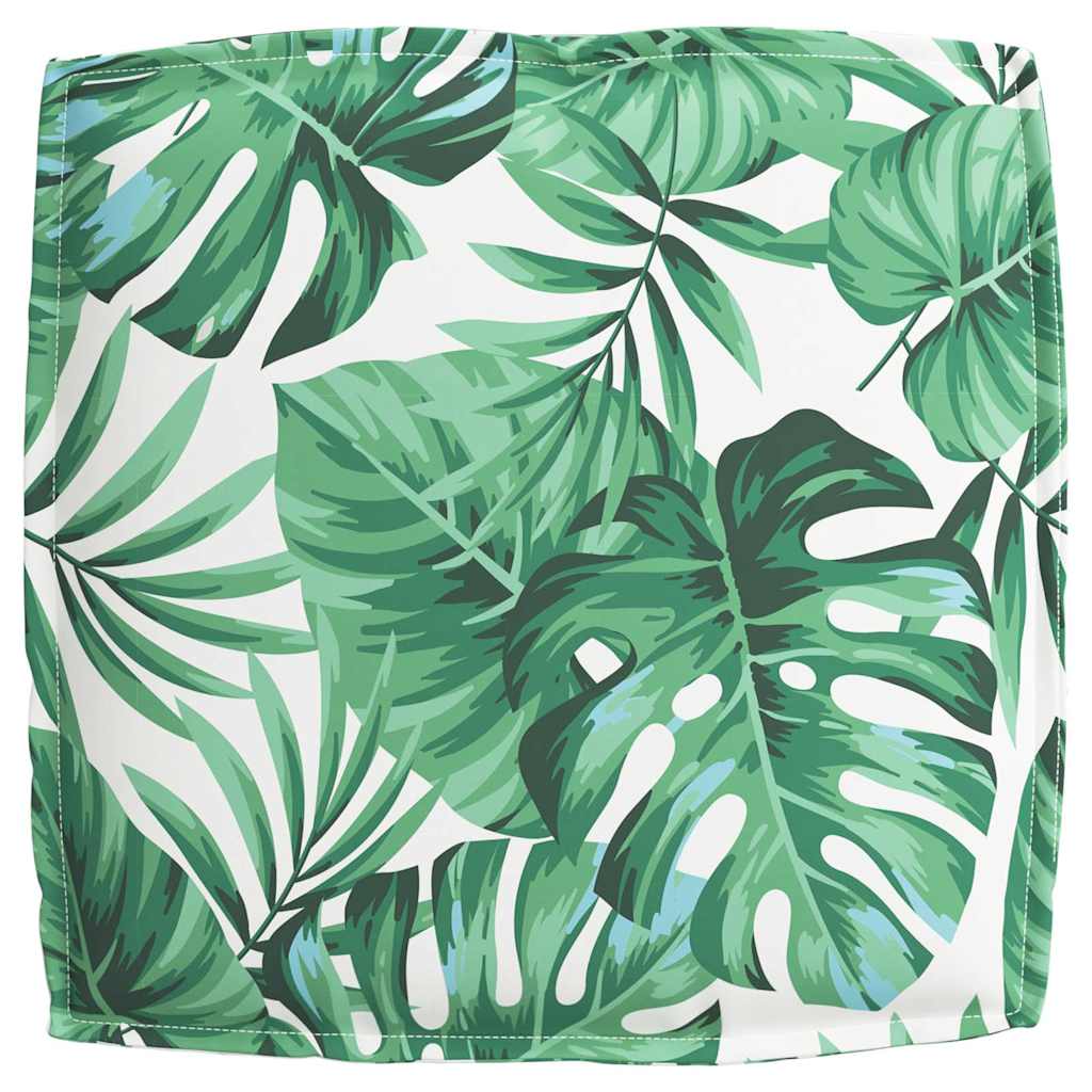 vidaXL Kissen Blatt Blattmuster 50 x 50 x 12 cm Oxford-Stoff