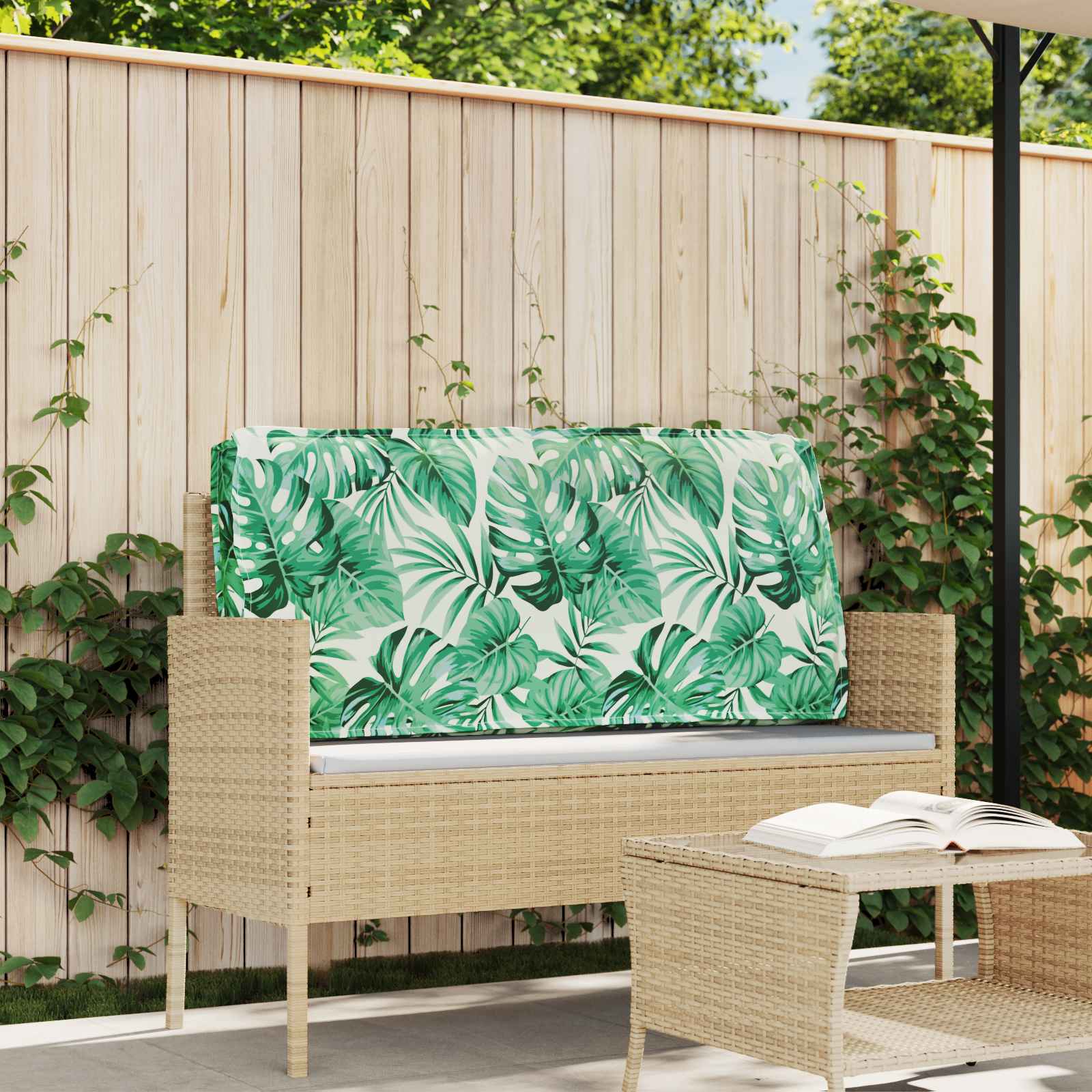 vidaXL Kissen Blattmuster 120 x 60 x 12 cm Oxford-Stoff Blatt