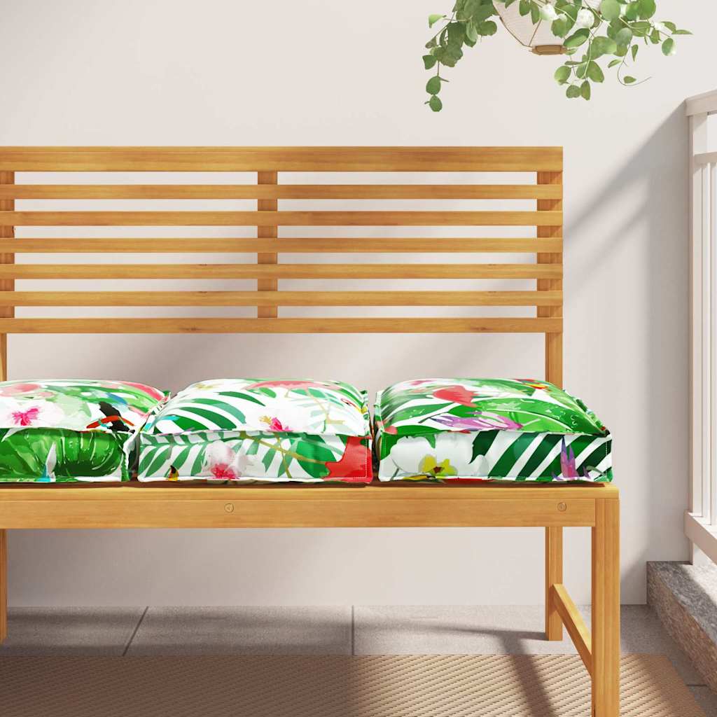 vidaXL Kissen Floral 2 pcs Mehrfarbig 40 x 40 x 8 cm Oxford-Stoff