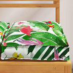 vidaXL Kissen Floral 2 pcs Mehrfarbig 40 x 40 x 8 cm Oxford-Stoff