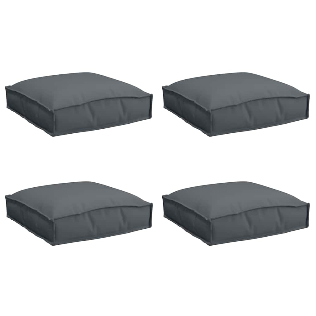 vidaXL Kissen 4 pcs Anthrazit 40 x 40 x 8 cm Oxford-Stoff
