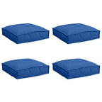 vidaXL Kissen 4 pcs Königsblau 40 x 40 x 8 cm Oxford-Stoff