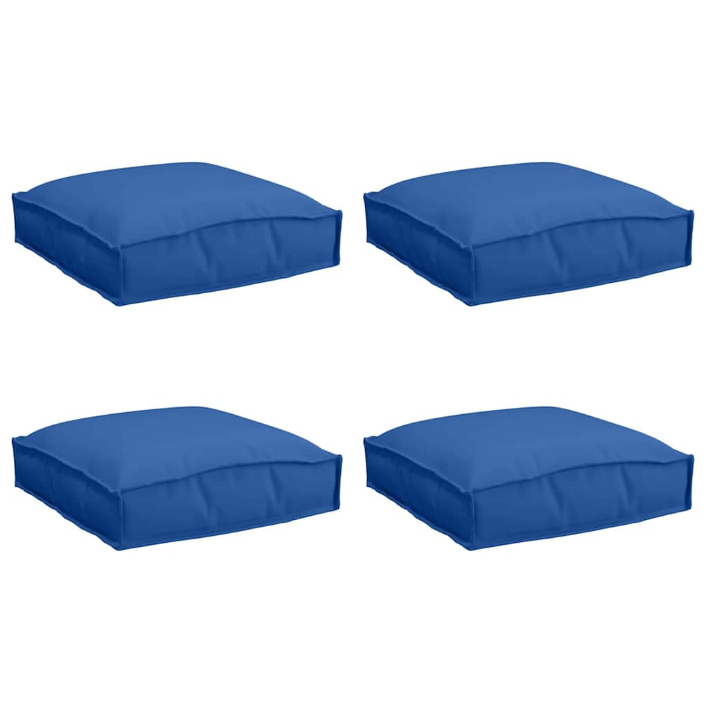 vidaXL Kissen 4 pcs Königsblau 40 x 40 x 8 cm Oxford-Stoff