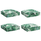 vidaXL Kissen Blatt 4 pcs Blattmuster 40 x 40 x 8 cm Oxford-Stoff