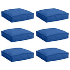 vidaXL Kissen 6 pcs Königsblau 40 x 40 x 8 cm Oxford-Stoff