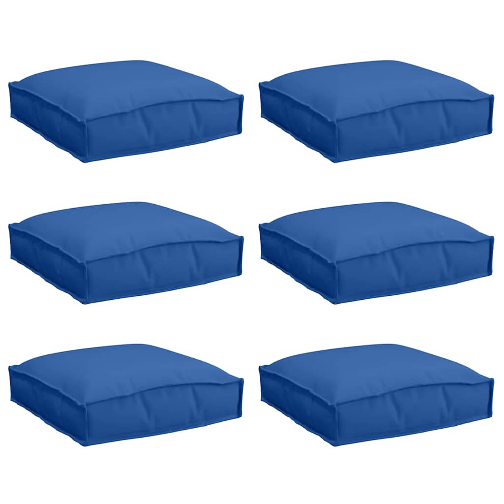 vidaXL Kissen 6 pcs Königsblau 40 x 40 x 8 cm Oxford-Stoff