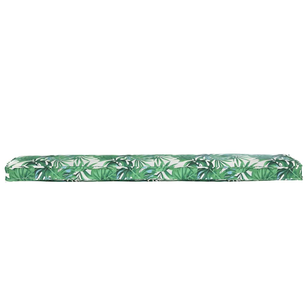vidaXL Palettenkissen Grünes Blattmuster 180 x 40 x 8 cm Oxford-Stoff