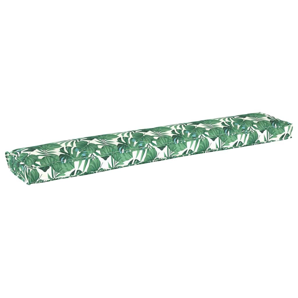 vidaXL Palettenkissen Floral Blattmuster 200 x 40 x 8 cm Oxford-Stoff
