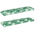 vidaXL Palettenkissenset Floral 2 pcs Blattmuster 150 x 40 x 8 cm