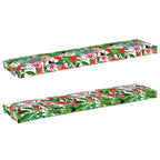 vidaXL Palettenkissenset 2 pcs Tropischer Dschungel 180 x 40 x 8 cm
