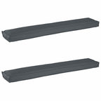 vidaXL Palettenkissenset 2 pcs Anthrazit 200 x 40 x 8 cm Oxford-Gewebe