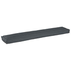 vidaXL Palettenkissenset 2 pcs Anthrazit 200 x 40 x 8 cm Oxford-Gewebe