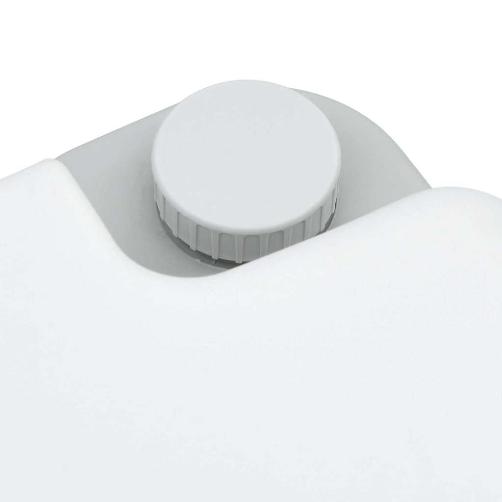 vidaXL Camping-Toilette Grau und Weiß 41,5 x 36,5 x 30 cm Polyethylen