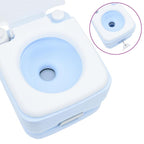 vidaXL Camping-Toilette Helles Blau und Weiß 41,5 x 36,5 x 30 cm