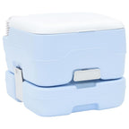 vidaXL Camping-Toilette Helles Blau und Weiß 41,5 x 36,5 x 30 cm