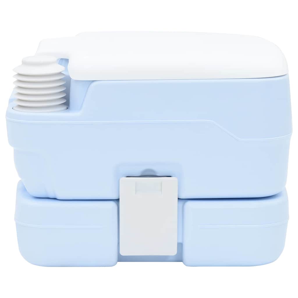 vidaXL Camping-Toilette Helles Blau und Weiß 41,5 x 36,5 x 30 cm