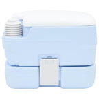 vidaXL Camping-Toilette Helles Blau und Weiß 41,5 x 36,5 x 30 cm