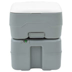 vidaXL Camping-Toilette Grau 41,5 x 36,5 x 42 cm