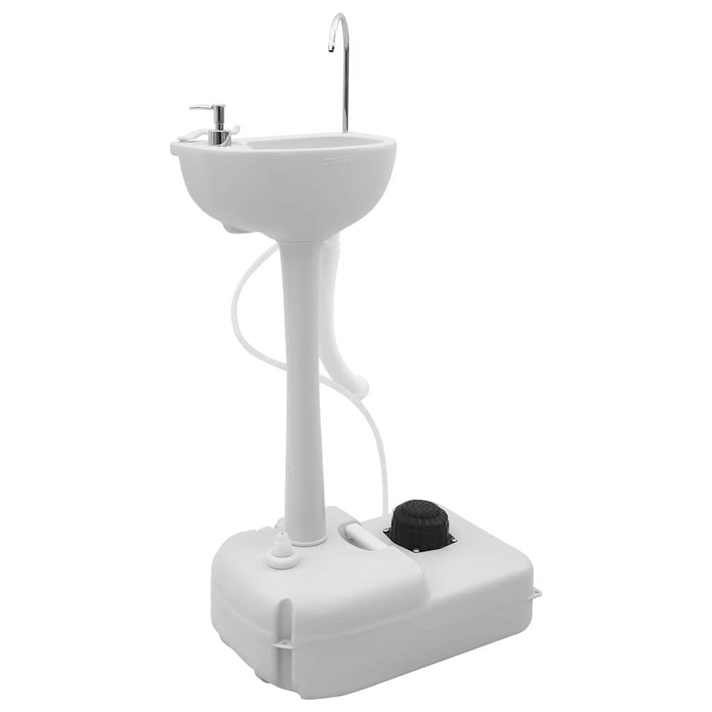 vidaXL Camping Toiletten-Set 2 pcs Grau 50,5 x 33 x 103 cm