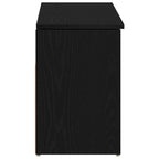 vidaXL Schuhbank Schwarz Eichen-Optik 102x30,5x45 cm Holzwerkstoff
