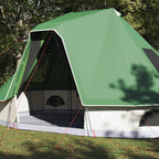 vidaXL Tipi Zelt mit Dach mit Speicher Grün 466 x 310 x 240 cm Taft