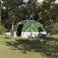vidaXL Kuppelzelt mit Dach mit Speicher Grün 475 x 475 x 235 cm Taft