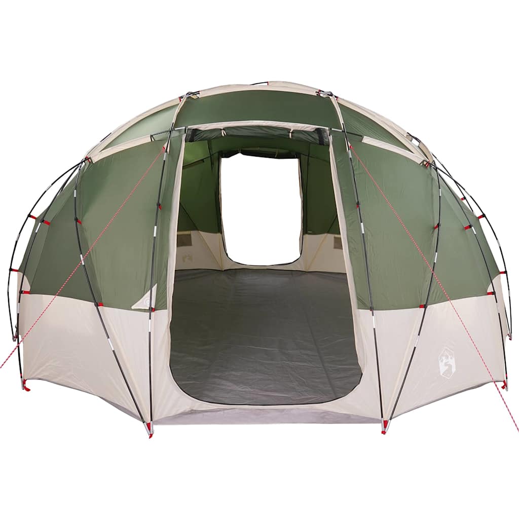 vidaXL Kuppelzelt mit Dach mit Speicher Grün 475 x 475 x 235 cm Taft