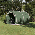 vidaXL Fahrradgarage mit Dach Grün 256 x 222 x 182 cm Taft