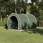 vidaXL Fahrradgarage mit Dach Grün 256 x 222 x 182 cm Taft