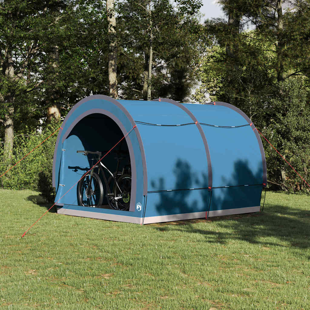 vidaXL Fahrradgarage mit Dach Grün 256 x 222 x 182 cm Taft