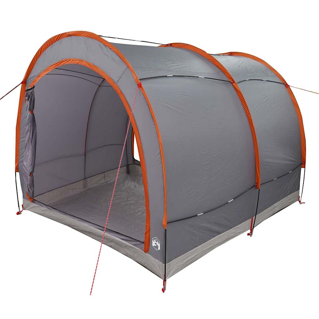 vidaXL Fahrradgarage mit Dach Grau und Orange 256 x 222 x 182 cm Taft