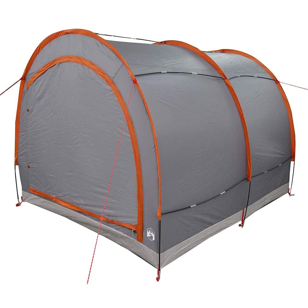 vidaXL Fahrradgarage mit Dach Grau und Orange 256 x 222 x 182 cm Taft