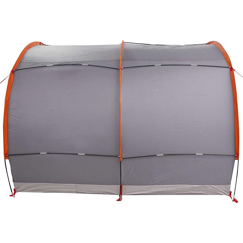 vidaXL Fahrradgarage mit Dach Grau und Orange 256 x 222 x 182 cm Taft