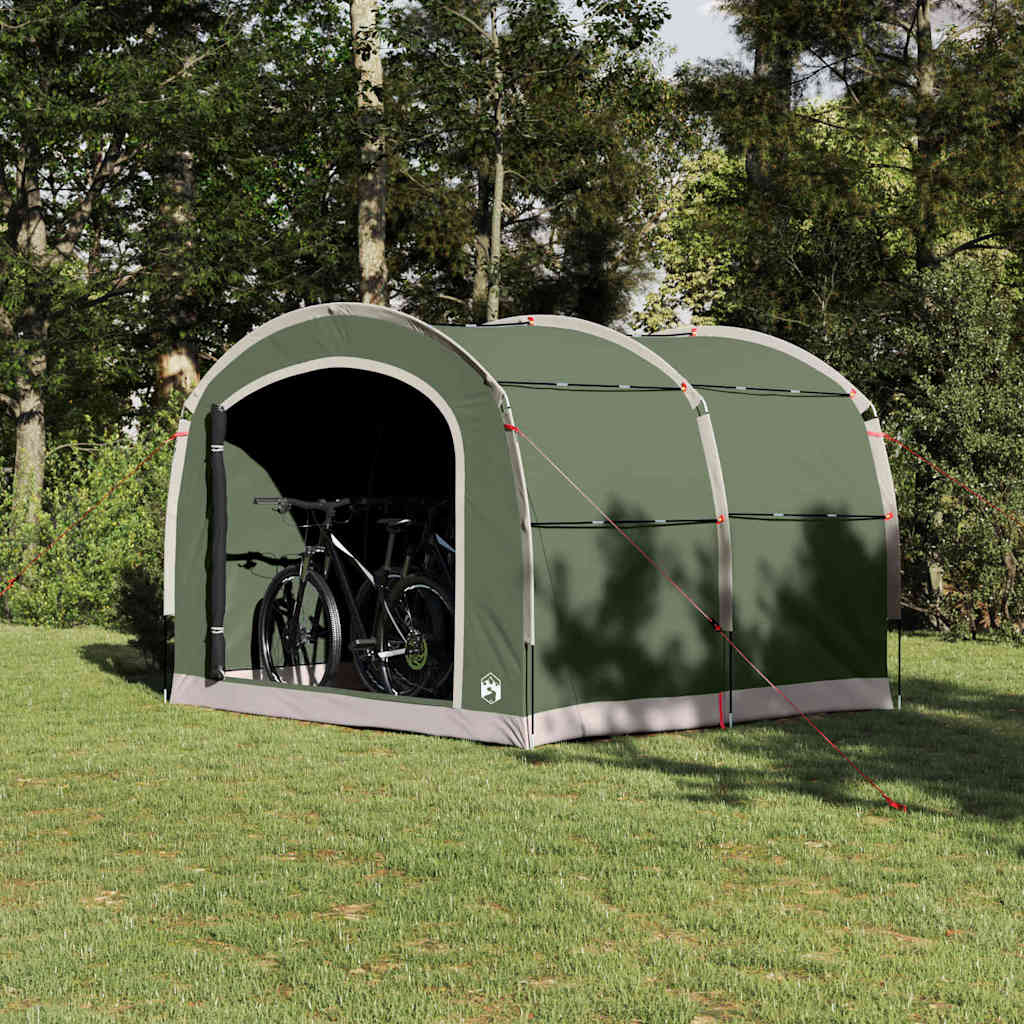 vidaXL Zelt mit Dach mit Speicher Grün 268 x 240 x 191 cm Polyester