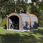 vidaXL Zelt mit Dach Grau und Orange 268 x 240 x 191 cm Polyester