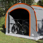 vidaXL Zelt mit Dach Grau und Orange 268 x 240 x 191 cm Polyester