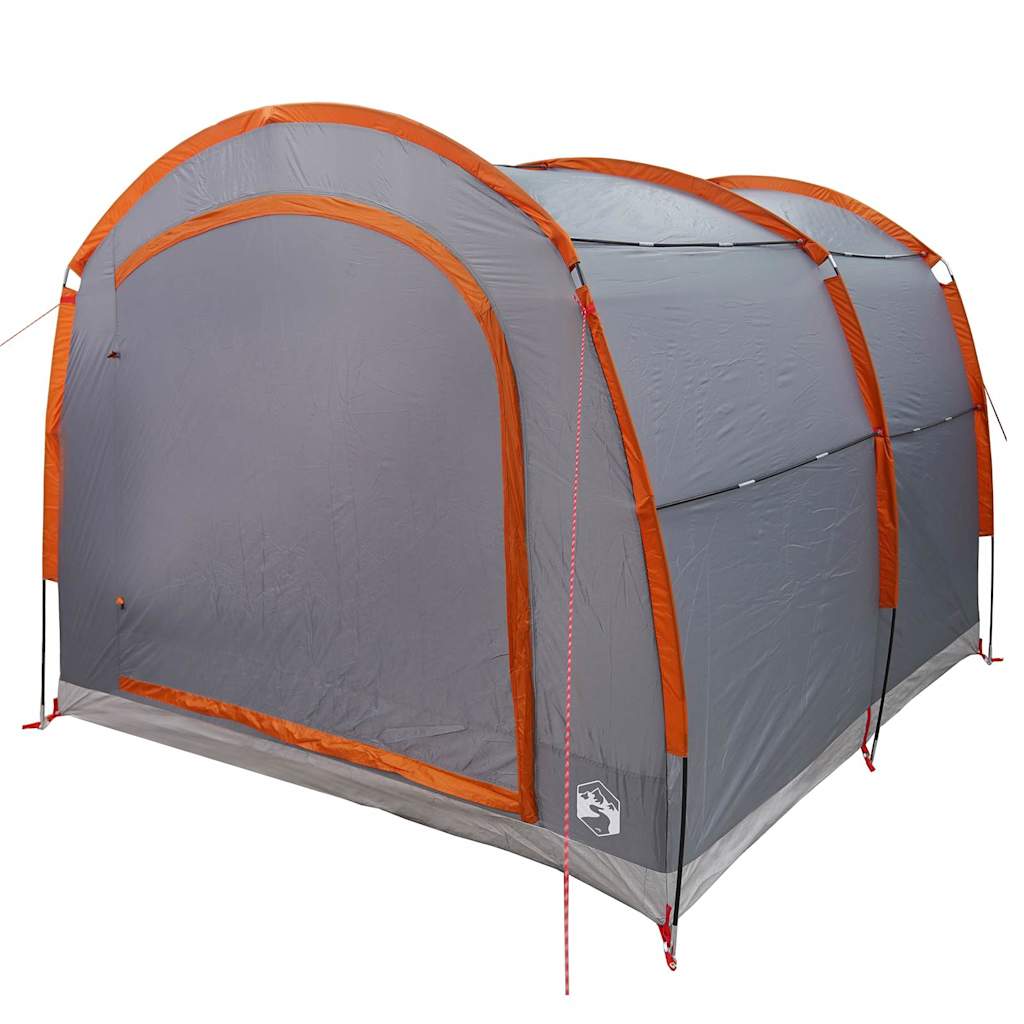 vidaXL Zelt mit Dach Grau und Orange 268 x 240 x 191 cm Polyester