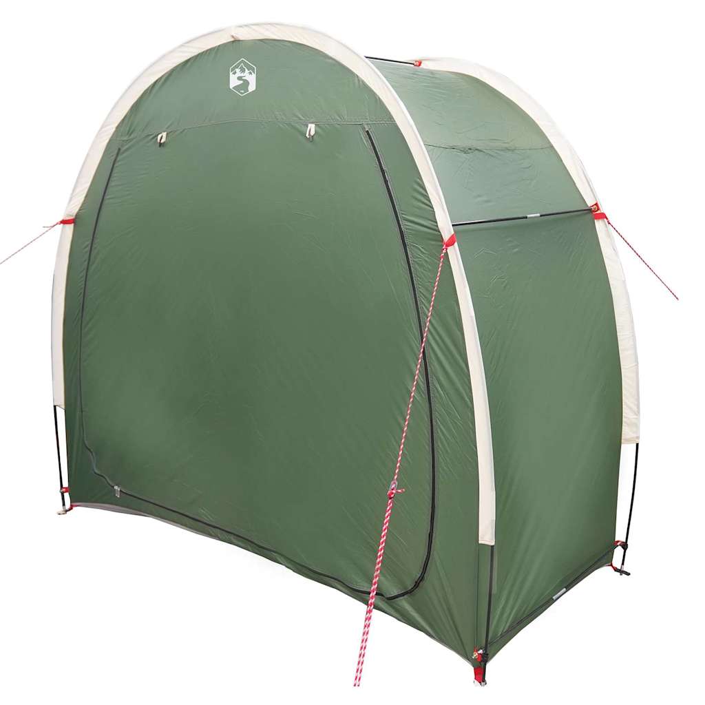 vidaXL Fahrradgarage mit Dach mit Speicher Grün 210 x 90 x 174 cm