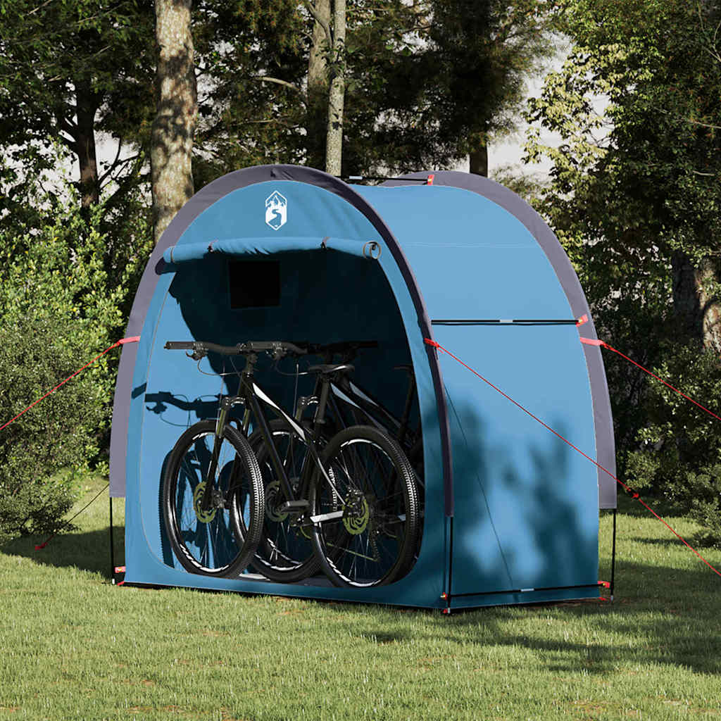 vidaXL Fahrradgarage mit Dach mit Speicher Grün 210 x 90 x 174 cm