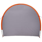 vidaXL Fahrradgarage mit Dach Grau und Orange 210 x 90 x 174 cm