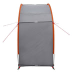 vidaXL Fahrradgarage mit Dach Grau und Orange 210 x 90 x 174 cm