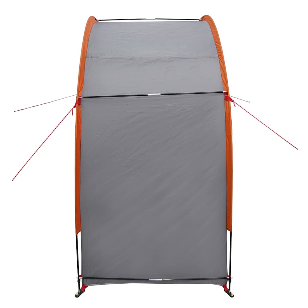 vidaXL Fahrradgarage mit Dach Grau und Orange 210 x 90 x 174 cm