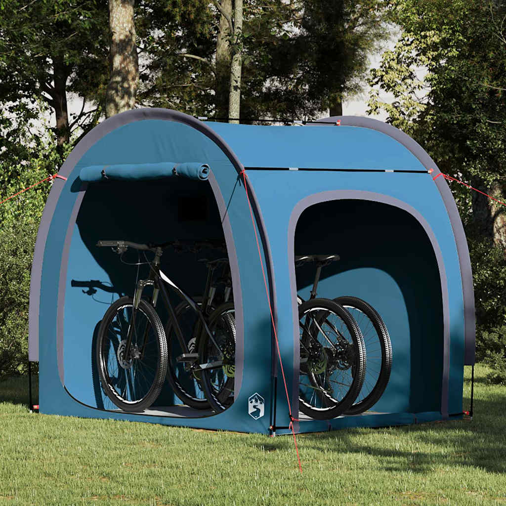 vidaXL Fahrradgarage mit Dach mit Speicher Grün 210 x 90 x 174 cm