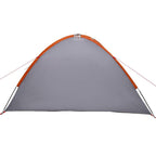vidaXL Campingzelt Grau und Orange 308 x 268 x 130 cm Polyester