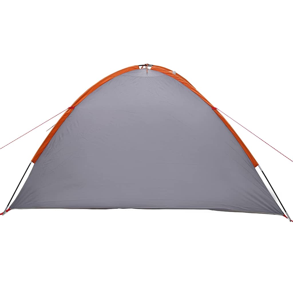 vidaXL Campingzelt Grau und Orange 308 x 268 x 130 cm Polyester