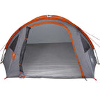 vidaXL Campingzelt Grau und Orange 308 x 268 x 130 cm Polyester